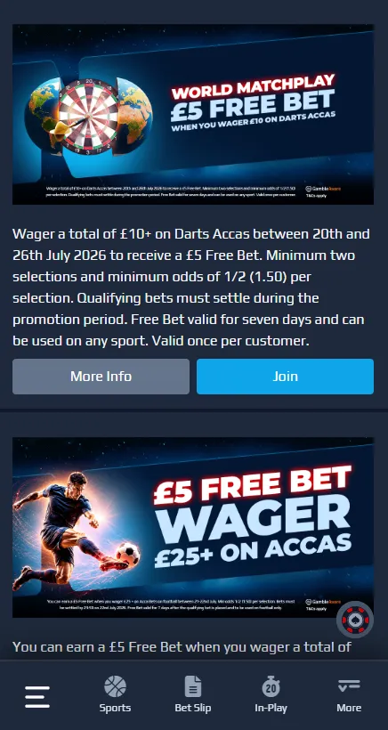 Netbet existing customer promos