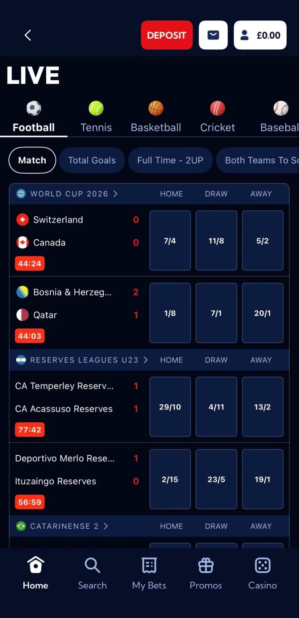 monopoly live streaming, in play betting and betting odds review