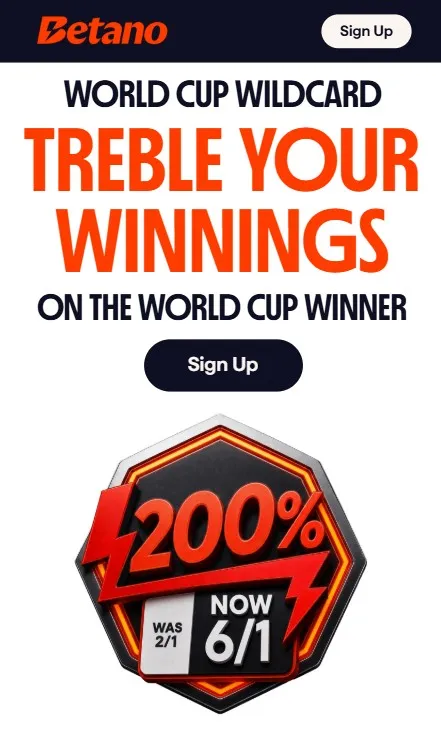 betano treble your winnings world cup offer