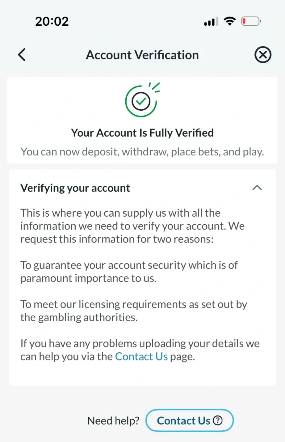 betvictor confirmation: uk account verification